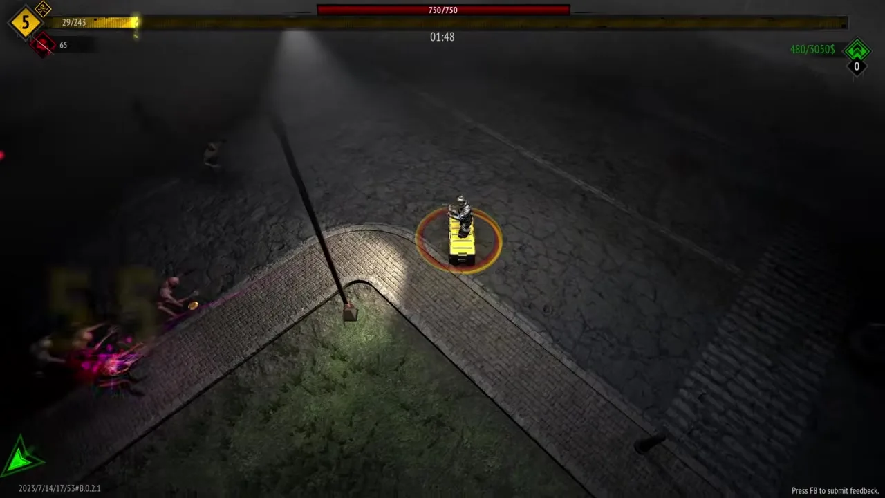 Yet Another Zombie Survivors opening chests when the lane is safe